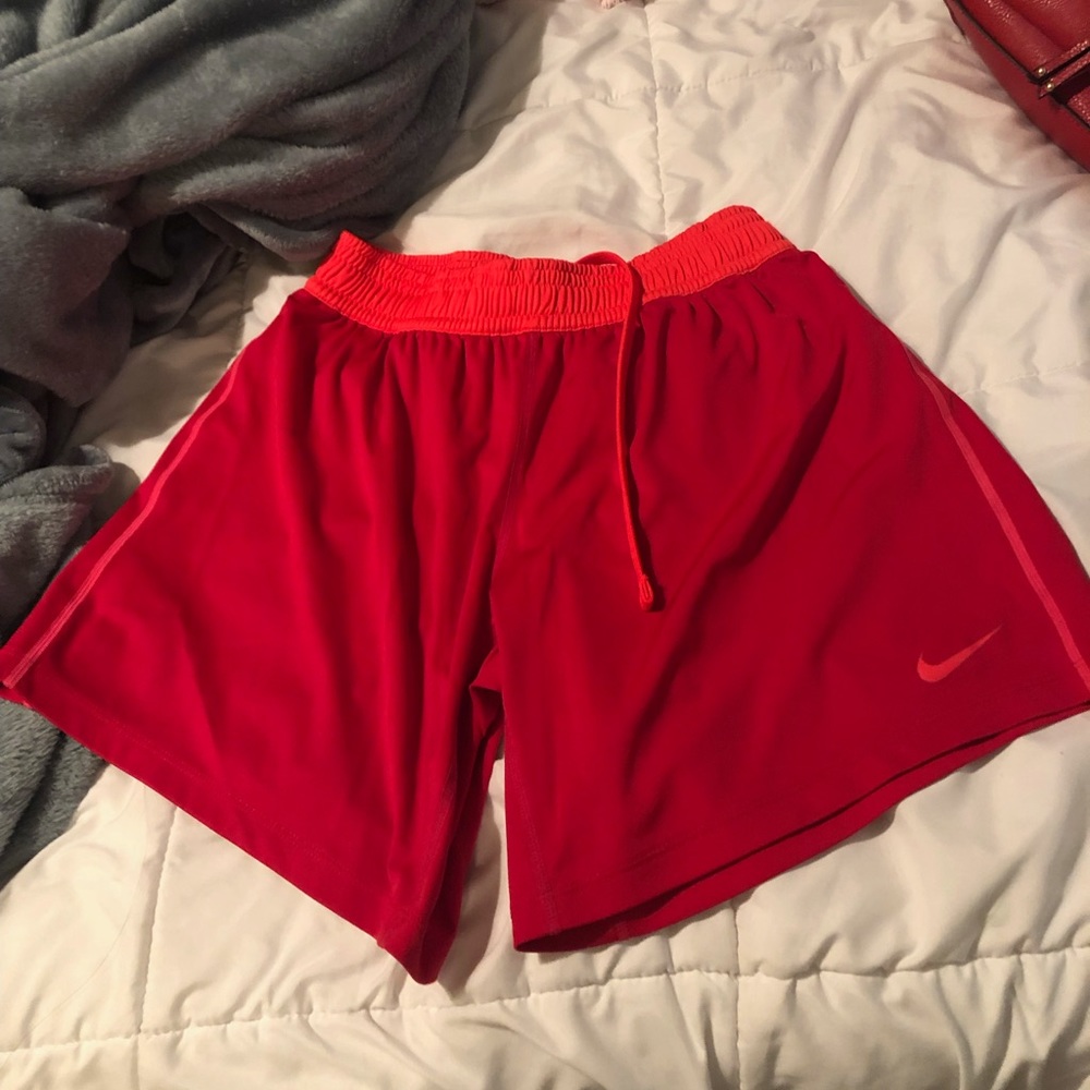 Pink nike basketball shorts